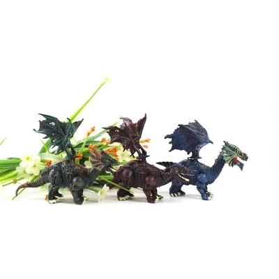 Insten Dragon 12 Pack Dragon Figurine Puzzles In Hatching Jurassic Eggs, 5 in