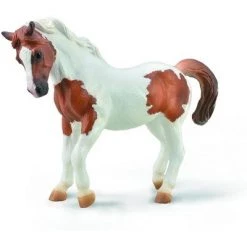 Breyer Animal Creations CollectA Wildlife Collection Miniature Figure | Chincoteague Pony Chestnut Pinto