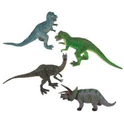 Kaplan Early Learning Company Battat Vinyl Dinosaurs Pretend Play - Set of 11