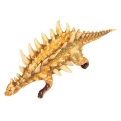 Juvale Realistic Polacanthus Figurine Dinosaur Toy & Plastic Figure for Kids & Themed Party Decorations, Brown, 9 x 2.5 x 3.2 in