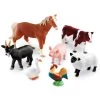 Kaplan Early Learning Company Jumbo Animals Set of 18 - Farm, Jungle, & Pets