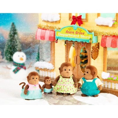 Li'l Woodzeez Li'l Woodzeez Miniature Animal Figurine Set - O'Funnigan Monkey Family - Image 2