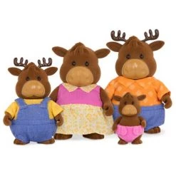 Li'l Woodzeez Li'l Woodzeez Miniature Animal Figurine Set - Vanderhoof Moose Family