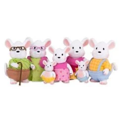 Li'l Woodzeez Li'l Woodzeez Miniature Animal Figurine Set - Nibblekin Mouse Family