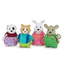 Li'l Woodzeez Li'l Woodzeez Miniature Animal Figurine Set Friendz Club Backyard Set