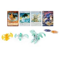Bakugan Evolutions, Nillious with Nano Riptide and Chrysalin Platinum Power Up Pack