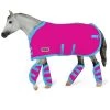 Breyer Animal Creations Breyer 1:9 Traditional Model Horse Accessory: Blanket & Shipping Boots, Hot Pink