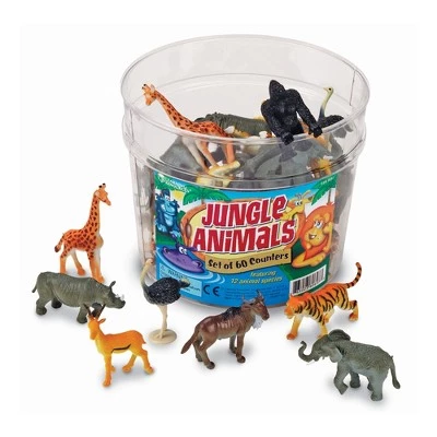 Learning Resources Jungle Animal Counters - 60 Pieces, Ages 3+ Toddler Learning Toys, Educational Counting and Sorting Toys - Image 5