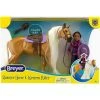 Breyer Animal Creations Breyer Freedom Series 1:12 Scale Model Horse Set | Charm & Western Rider Gabi
