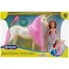 Breyer Animal Creations Breyer Freedom Series 1:12 Scale Model Unicorn Set | Sky & Fantasy Rider Meadow
