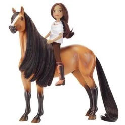 Breyer Animal Creations Breyer 1:12 Classics Spirit Riding Free Spirit & Lucky Model Horse Set