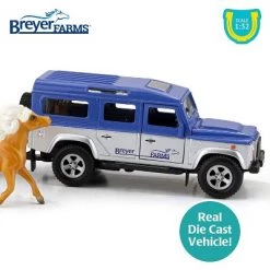 Breyer Animal Creations Breyer Stablemates 1:32 Scale Land Rover and Tag-A-Long Trailer