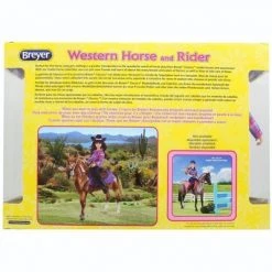Breyer 1:12 Classics Western Horse & Rider Model Horse Set