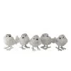 Northlight Set of 5 White and Black Bird Figurines 4.25"