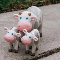HABA Little Friends Cow - 4.5" Holstein Farm Animal Toy Figure