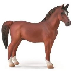 Breyer Animal Creations Breyer CollectA 1:18 Scale Model Horse | Hackney Stallion Chestnut