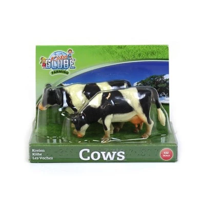 Universal Hobbies 1/32 2 Piece Black and White Cow Set