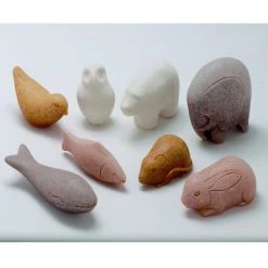 Yellow Door Sensory Play Animal Stone, Pack of 8