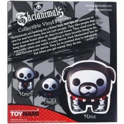 Toynami, Inc. Skelanimals 4.5 Inch Collectible Vinyl Figure | Maxx the Bulldog
