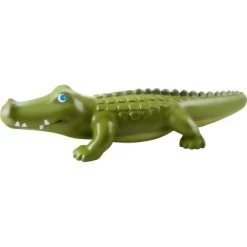 HABA Little Friends Crocodile - 7" Chunky Plastic Zoo Animal Toy Figure
